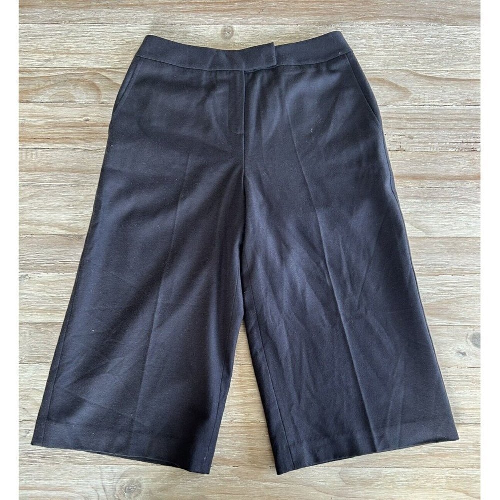 Vintage Talbots Cropped Gaucho Pants Size 6 Wool Nylon Wide Leg Stretch